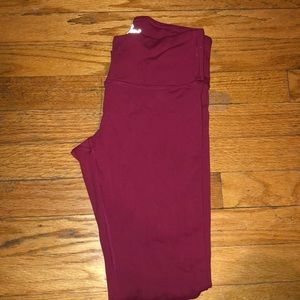 Wine colored leggings